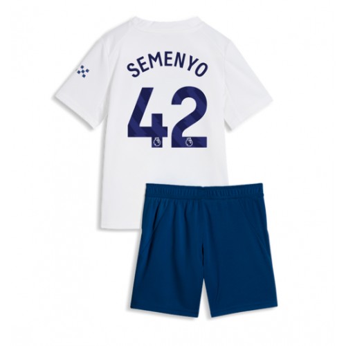 Dječji Nogometni Dres Manchester City Antoine Semenyo #42 Rezervni 2026-27 Kratak Rukav (+ Kratke hlače)